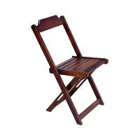 Kit 7 Conjuntos De Mesa Dobravel Com 6 Cadeiras De Madeira 120X70 Para Restaurante E Bar - Imbuia - 2