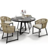 Kit Mesa Wine E 4 Cadeiras Área Externa Bethari D04 Bege - 1