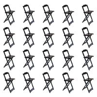 Kit 10 Jogos De Mesa Bistrô De Madeira Com 2 Cadeiras Dobravel Marrom - Marrom - 4