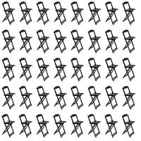 Kit 10 Jogos De Mesa Bistrô De Madeira Com 4 Cadeiras Dobravel Marrom - Marrom - 4