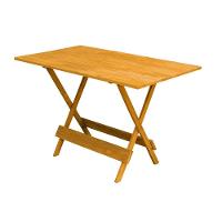 Conjunto Mesa De Madeira Dobravel 120X70 Mel 8 Cadeiras - Marrom - 4