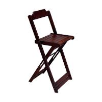 Conjunto Mesa Bistrô Com 2 Cadeiras De Madeira Dobravel Imbuia - Marrom - 2