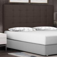 Cabeceira Estofada Box Casal King Size 195cm Suede Café - 10