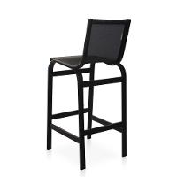 Duas Banquetas Altas Para Balcões, Mesas Bistrôs, áreas Externas - Preto - 2