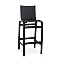 Duas Banquetas Altas Para Balcões, Mesas Bistrôs, áreas Externas - Preto - 3