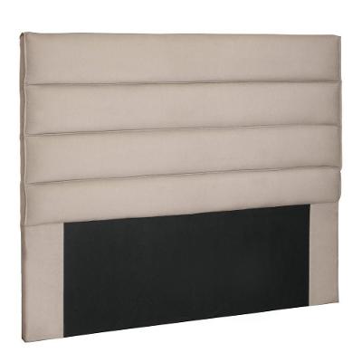 Cabeceira Estofada Box Casal King Size 195cm Suede Bege