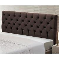 Cabeceira Box Casal Queen Size 160cm Marrom Chocolate - 4