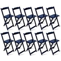 Kit De 5 Conjuntos Dobrável Bistrô Preto De Mesa Com 2 Cadeiras Cor: Preto - 6