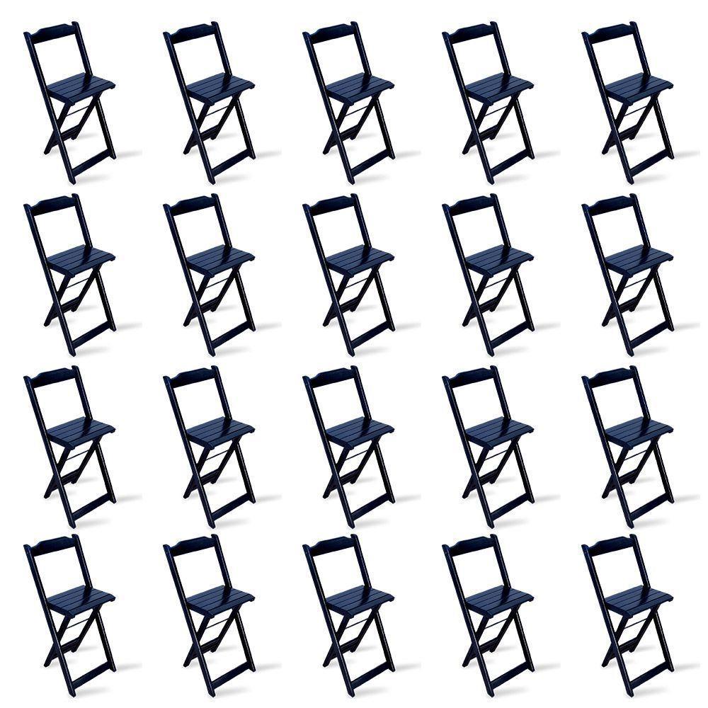 Kit De 10 Conjuntos Dobrável Bistrô Preto De Mesa Com 2 Cadeiras Cor: Marrom - 6