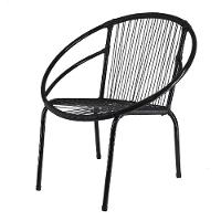 Conjunto Com 3 Cadeiras Eclipse De área Preto - 4