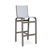 Banqueta Alta Para Balcão, Mesa Bistrô, área Externa - Marrom E Tela Cappuccino - 1