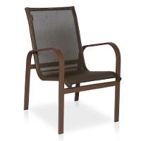 Conjunto 4 Cadeiras Para , área Externa, Gourmet E Jardim - Marrom - 2