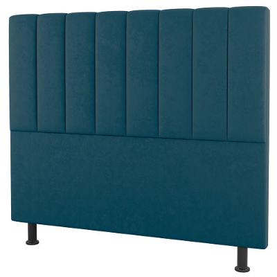 Cabeceira Cama Box Casal Cora 140cm Suede Turquesa - Abmaza