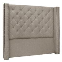 Cabeceira Box Casal Queen Size 160cm Linho Rústico Areia - 1