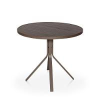 Conjunto 1 Mesa + 4 Cadeiras Para área Externa - Cor Marrom - 2