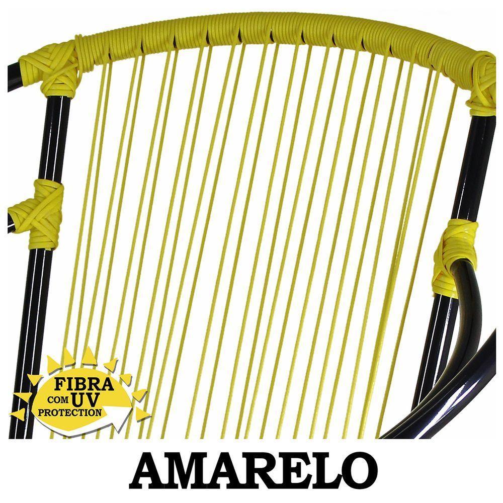 Kit Com 3 Cadeiras De área Amarelas Eclipse - 2