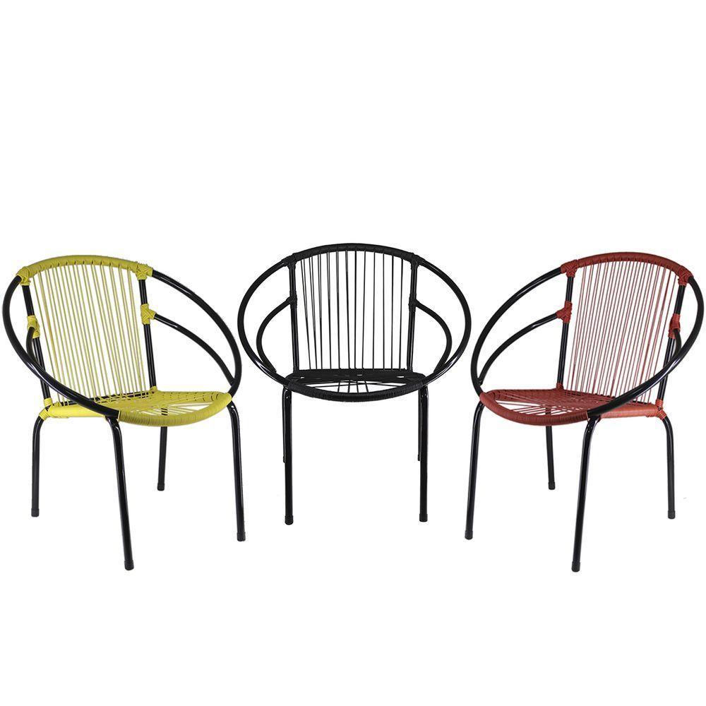 Conjunto Com 3 Cadeiras De área Eclipse - 3