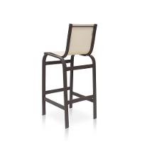 Banqueta Alta Para Balcão, Mesa Bistrô, área Externa - Marrom E Tela Bege - 2