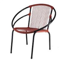 Conjunto Com 3 Cadeiras Eclipse De área, Cor Vermelho - 3