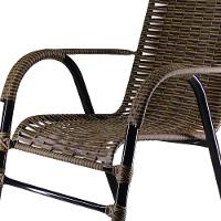 Conjunto Com 4 Cadeiras E Mesa De Centro Bela - Cor Argila - 4