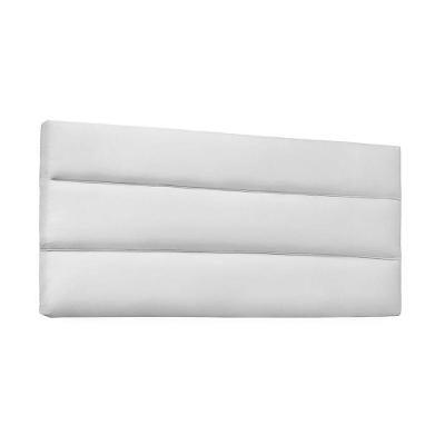 Cabeceira Painel La Italiana Solteiro 90cm Corino Branco