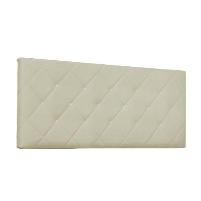 Cabeceira Painel Tânia Solteiro 90cm Corino Bege