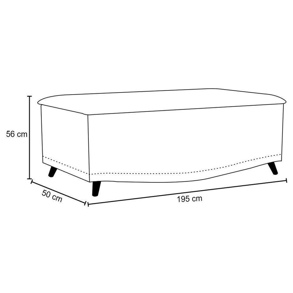 Cabeceira E Calçadeira Baú Box Casal King Size 195cm Areia - 2