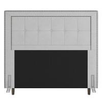 Cabeceira Box King Size 195cm Com Tachas E Frame Branco - 1