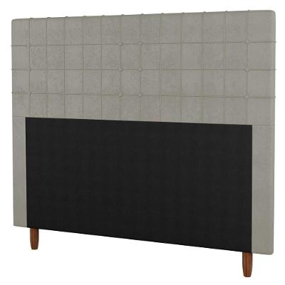 Cabeceira Cama Box Casal Queen Parisis 160cm Veludo Bege