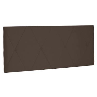 Cabeceira Painel Estofada Box Casal King 195cm Suede Café