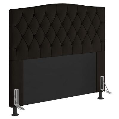 Cabeceira Estofada Box King Size 193cm Com Frame Marrom