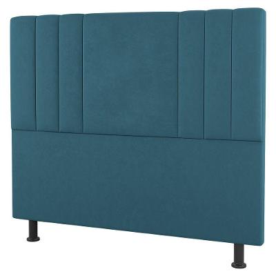 Cabeceira Cama Box Casal Queen Grace 160cm Suede Turquesa
