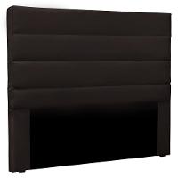 Cabeceira Estofada Cama Box Casal King Size 195cm Marrom - 1