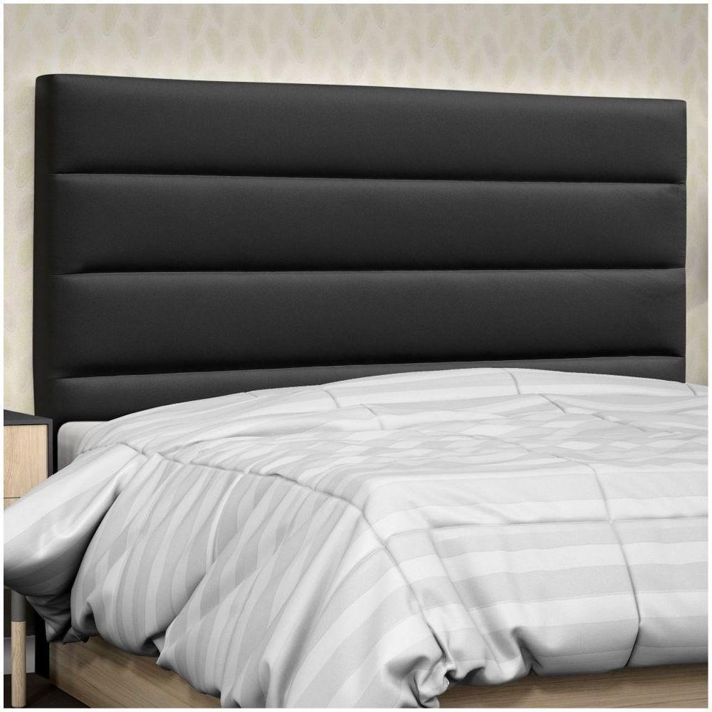 Cabeceira Quarto Solteiro Greta 90Cm Corano Preto - D'Monegatto - 6