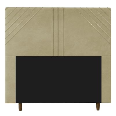 Cabeceira Cama Box Casal King Size Lisboa 195cm Corano Bege