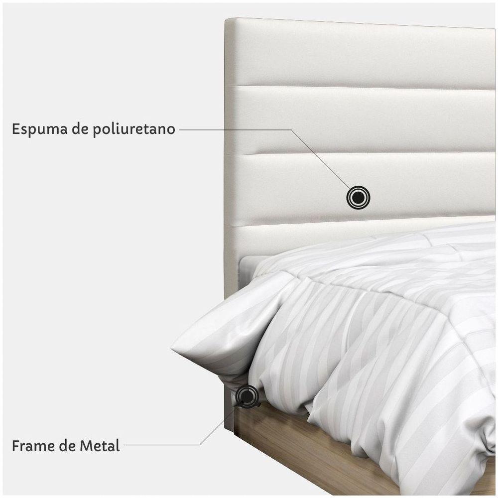 Cabeceira Quarto Solteiro Greta 90Cm Corano Branco - D'Monegatto - 3