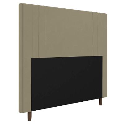 Cabeceira Cama Box Casal King Size Ferrara 193cm Bege