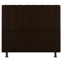 Cabeceira Cama Box Solteiro Cora 90cm Sintético Marrom - 7