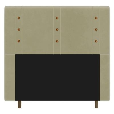Cabeceira Cama Box Casal Roma 140cm Suede Bege