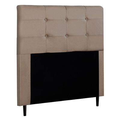 Cabeceira Cama Box Casal Luna 140cm Suede Bege