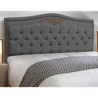 Cabeceira E Calçadeira Baú Box Casal 140cm Linho Grafite - 4