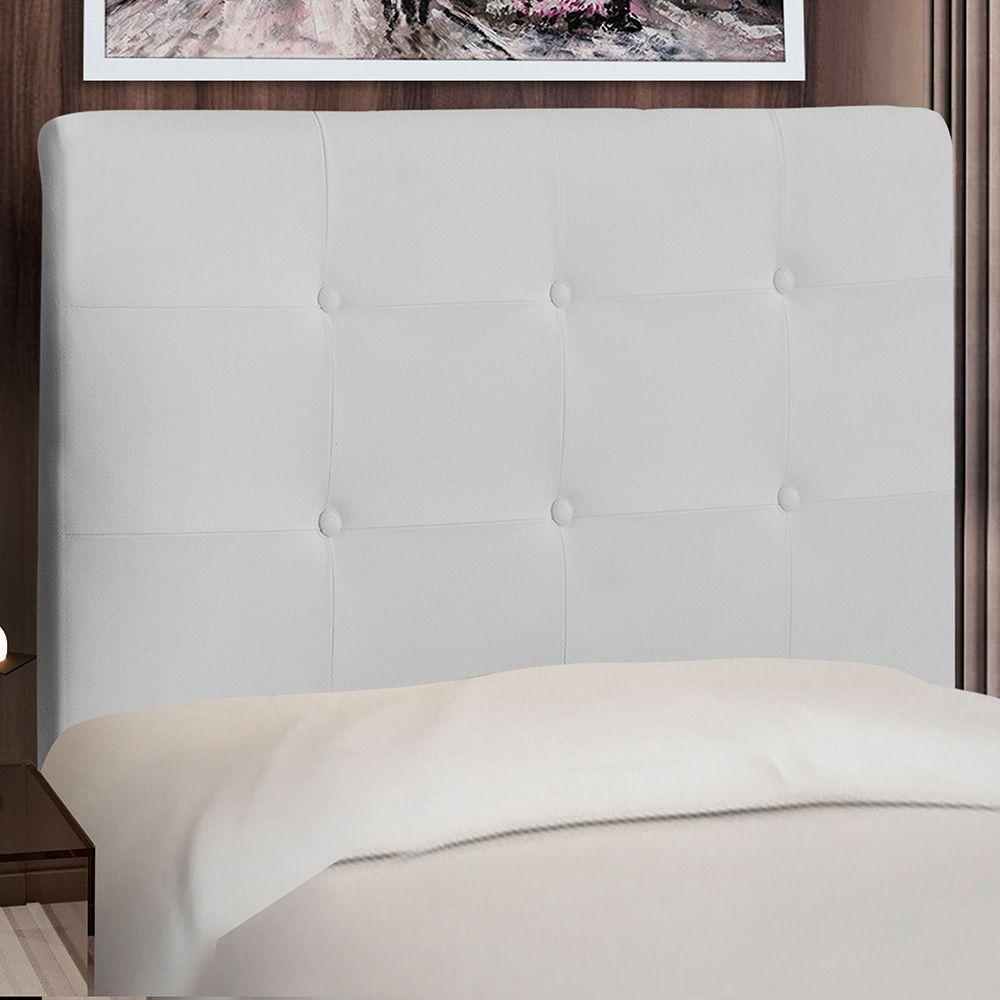 Cabeceira Cama Box Casal Luna 140cm Corano Branco - 4