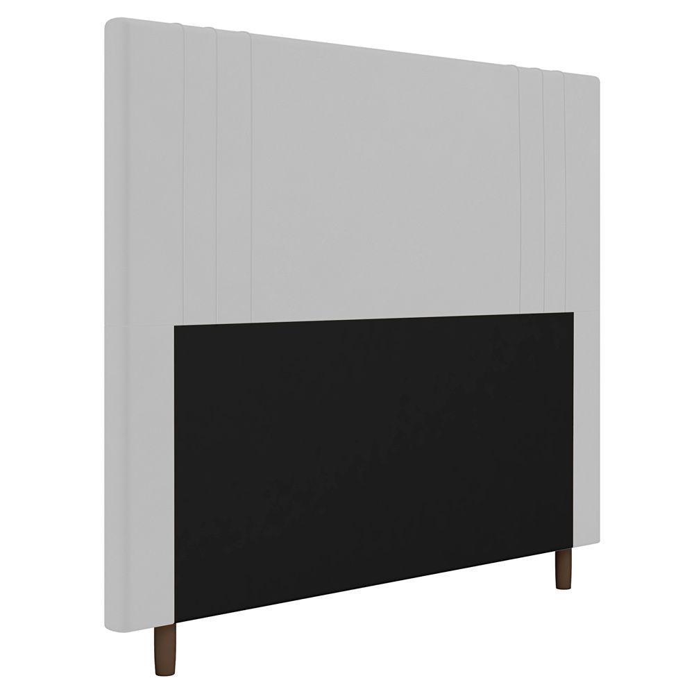 Cabeceira Cama Box Solteiro Ferrara 90cm Corano Branco - 1