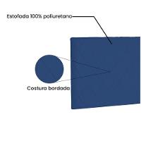 Cabeceira Painel Dubai Casal 140cm Suede Azul Marinho - 5