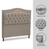 Cabeceira Estofada Box Casal Queen Size Belize 160cm Marfim - 3