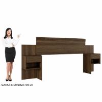 Cabeceira Master Com 2 Mesas De Cabeceiras 2 Gavetas Benetil Imbuia. - 3