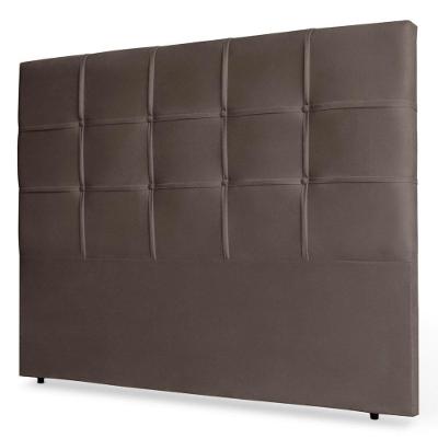 Cabeceira Estofada Box Casal Queen Size 160cm Marrom