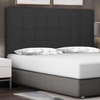 Cabeceira Estofada Cama Box Casal 140cm Suede Preto - 4