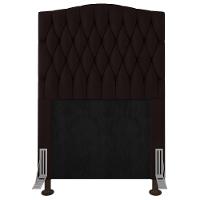 Cabeceira Estofada Box Solteiro Greta 90cm Com Frame Marrom - 3