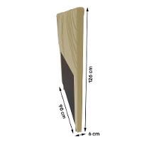 Cabeceira Cama Box Solteiro Lisboa 90cm Corano Bege - 3